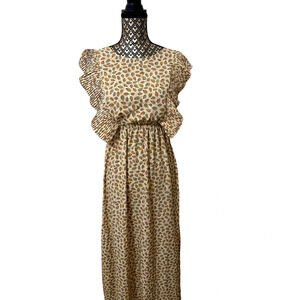 Molly Bracken Cut Out Back Maxi Dress; Medium